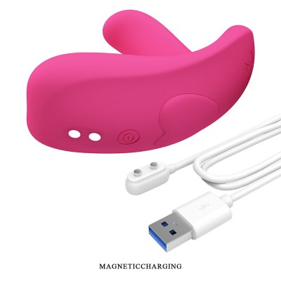 PRETTY LOVE - MASSAGEADOR HAZELYNN COM 12 FUNÇÕES E CONTROLE POR APLICATIVO (ROSA) - D-245987 - Dona Pimenta