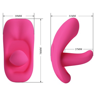 PRETTY LOVE - MASSAGEADOR HAZELYNN COM 12 FUNÇÕES E CONTROLE POR APLICATIVO (ROSA) - D-245987 - Dona Pimenta