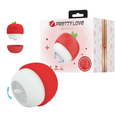 PRETTY LOVE - ESTIMULADOR CLITORIANO RECARREGÁVEL COM EFEITO DE LÍNGUA VERMELHO - D-246033 - Dona Pimenta