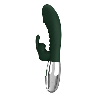 PRETTY LOVE - VIBRADOR COELHINHO NAUGHTY 30 FUNÇÕES RECARREGÁVEL VIA USB VERDE - D-246045 - Dona Pimenta