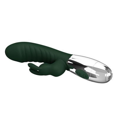 PRETTY LOVE - VIBRADOR COELHINHO NAUGHTY 30 FUNÇÕES RECARREGÁVEL VIA USB VERDE - D-246045 - Dona Pimenta
