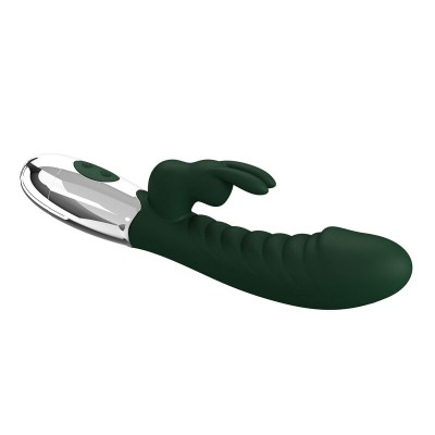 PRETTY LOVE - VIBRADOR COELHINHO NAUGHTY 30 FUNÇÕES RECARREGÁVEL VIA USB VERDE - D-246045 - Dona Pimenta
