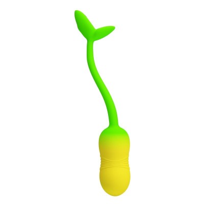 PRETTY LOVE - OVO VIBRATÓRIO COM CONTROLE POR APLICATIVO PULSEN, 12 FUNÇÕES, RECARREGÁVEL VIA USB, VERDE-AMARELO - D-246047 - Do