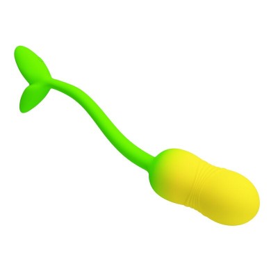 PRETTY LOVE - OVO VIBRATÓRIO COM CONTROLE POR APLICATIVO PULSEN, 12 FUNÇÕES, RECARREGÁVEL VIA USB, VERDE-AMARELO - D-246047 - Do