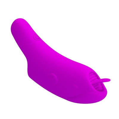 PRETTY LOVE - VIBRADOR DE DEDO RECARREGÁVEL PETERSON HONEY FINGER ROXO - D-246060 - Dona Pimenta
