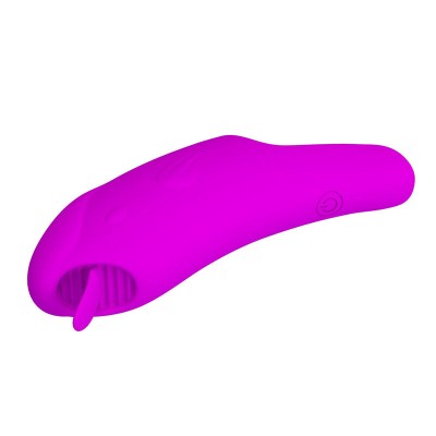 PRETTY LOVE - VIBRADOR DE DEDO RECARREGÁVEL PETERSON HONEY FINGER ROXO - D-246060 - Dona Pimenta