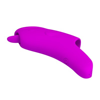 PRETTY LOVE - VIBRADOR DE DEDO RECARREGÁVEL PETERSON HONEY FINGER ROXO - D-246060 - Dona Pimenta