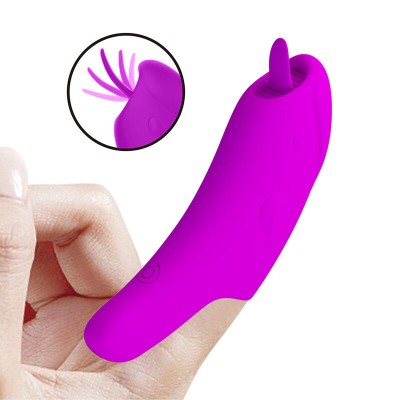 PRETTY LOVE - VIBRADOR DE DEDO RECARREGÁVEL PETERSON HONEY FINGER ROXO - D-246060 - Dona Pimenta