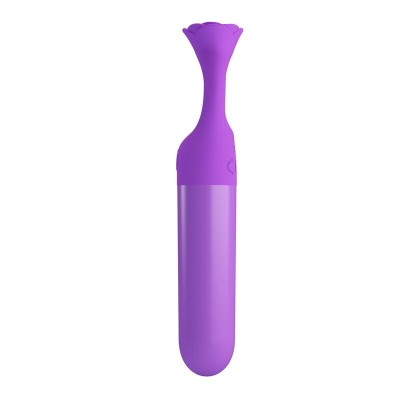 PRETTY LOVE - MINI VIBRADOR MASSAGEADOR RECARREGÁVEL GIANA ROXO - D-246061 - Dona Pimenta