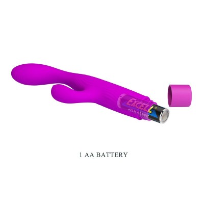 PRETTY LOVE - VIBRADOR JENE COM DUPLA ESTIMULAÇÃO DO PONTO G E DO CLITÓRIS - ROXO - D-246063 - Dona Pimenta