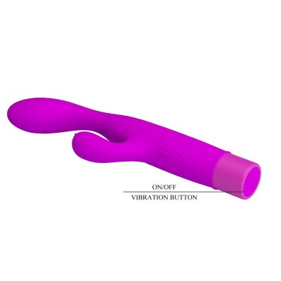 PRETTY LOVE - VIBRADOR JENE COM DUPLA ESTIMULAÇÃO DO PONTO G E DO CLITÓRIS - ROXO - D-246063 - Dona Pimenta