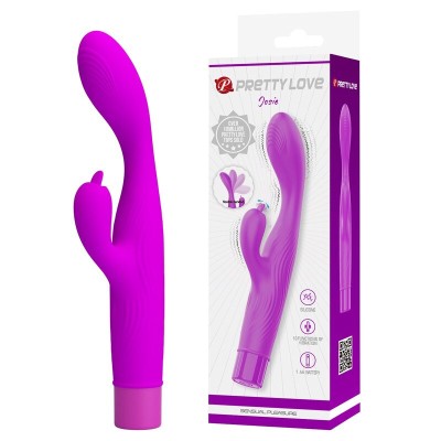 PRETTY LOVE - VIBRADOR JENE COM DUPLA ESTIMULAÇÃO DO PONTO G E DO CLITÓRIS - ROXO - D-246063 - Dona Pimenta