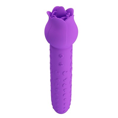 PRETTY LOVE - Vibrador estimulador oral e clitoriano recarregável DANNELL, roxo - D-246065 - Dona Pimenta