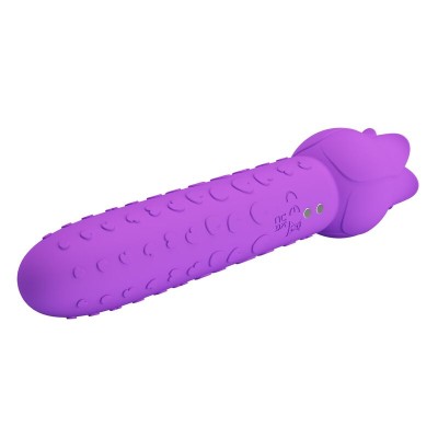 PRETTY LOVE - Vibrador estimulador oral e clitoriano recarregável DANNELL, roxo - D-246065 - Dona Pimenta