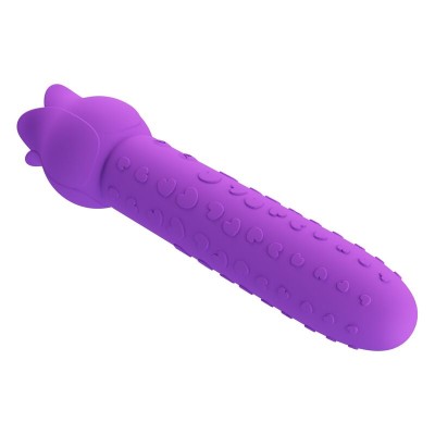PRETTY LOVE - Vibrador estimulador oral e clitoriano recarregável DANNELL, roxo - D-246065 - Dona Pimenta