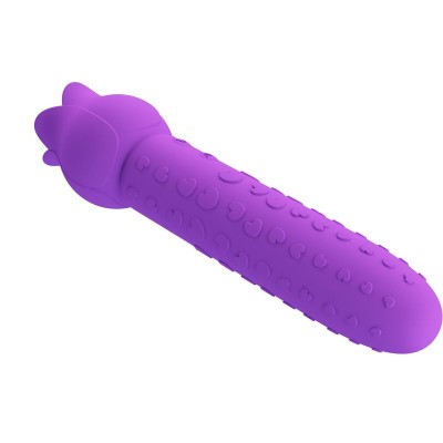 PRETTY LOVE - Vibrador estimulador oral e clitoriano recarregável DANNELL, roxo - D-246065 - Dona Pimenta