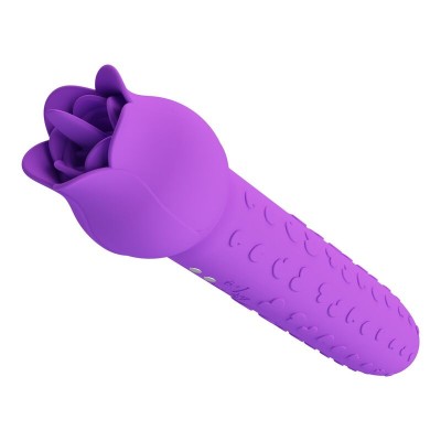 PRETTY LOVE - Vibrador estimulador oral e clitoriano recarregável DANNELL, roxo - D-246065 - Dona Pimenta