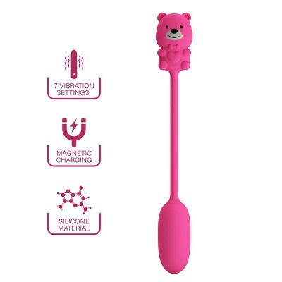 PRETTY LOVE - VIBRADOR BULLET RECARREGÁVEL OLSON COM CONTROLE REMOTO COM FIO ROSA - D-246067 - Dona Pimenta
