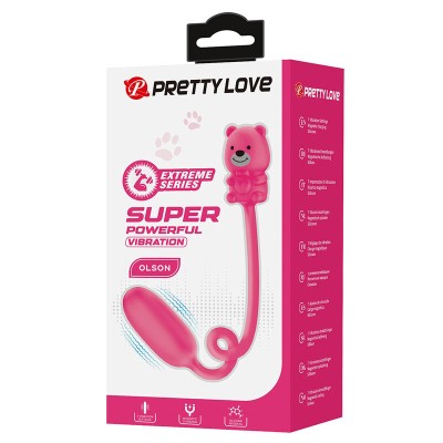 PRETTY LOVE - VIBRADOR BULLET RECARREGÁVEL OLSON COM CONTROLE REMOTO COM FIO ROSA - D-246067 - Dona Pimenta