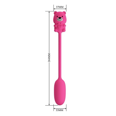 PRETTY LOVE - VIBRADOR BULLET RECARREGÁVEL OLSON COM CONTROLE REMOTO COM FIO ROSA - D-246067 - Dona Pimenta