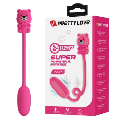 PRETTY LOVE - VIBRADOR BULLET RECARREGÁVEL OLSON COM CONTROLE REMOTO COM FIO ROSA - D-246067 - Dona Pimenta