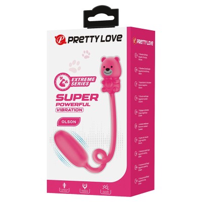 PRETTY LOVE - VIBRADOR BULLET RECARREGÁVEL OLSON COM CONTROLE REMOTO COM FIO ROSA - D-246067 - Dona Pimenta