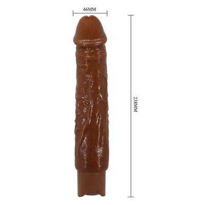 PRETTY LOVE - VIBRADOR REALISTA DUKE 23,5 CM Ø 4,8 CM MARROM - D-246070 - Dona Pimenta