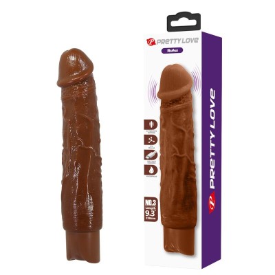 PRETTY LOVE - VIBRADOR REALISTA DUKE 23,5 CM Ø 4,8 CM MARROM - D-246070 - Dona Pimenta