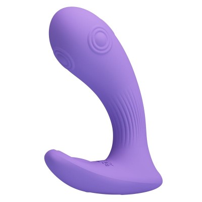 PRETTY LOVE - VIBRADOR DE DUPLA ESTIMULAÇÃO RECARREGÁVEL ANDROMEDA ROXO - D-246078 - Dona Pimenta
