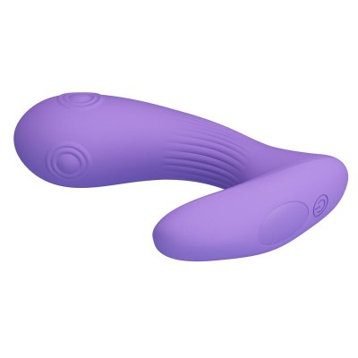 PRETTY LOVE - VIBRADOR DE DUPLA ESTIMULAÇÃO RECARREGÁVEL ANDROMEDA ROXO - D-246078 - Dona Pimenta