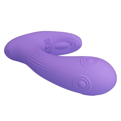 PRETTY LOVE - VIBRADOR DE DUPLA ESTIMULAÇÃO RECARREGÁVEL ANDROMEDA ROXO - D-246078 - Dona Pimenta
