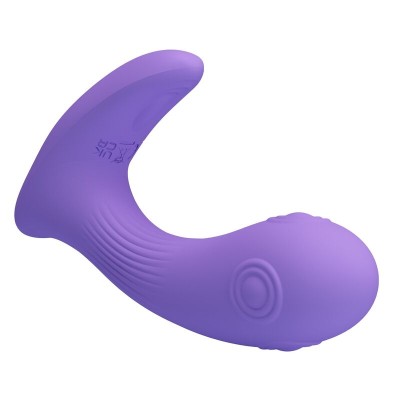PRETTY LOVE - VIBRADOR DE DUPLA ESTIMULAÇÃO RECARREGÁVEL ANDROMEDA ROXO - D-246078 - Dona Pimenta