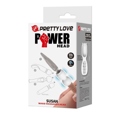 PRETTY LOVE - ACESSÓRIO MASSAGEADOR DE CABEÇA SUSAN POWER Ø 6,5 CM - D-246086 - Dona Pimenta