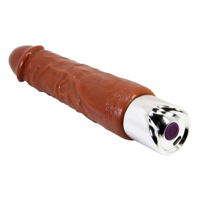 PRETTY LOVE - VIBRADOR REALISTA PROFISSIONAL 23,5 CM Ø 4,8 CM MARROM - D-246087 - Dona Pimenta