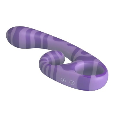 PRETTY LOVE - SUMMER VIBRADOR DE DUAS PONTAS COM ALÇA 19 CM Ø 3,5 CM ROXO - D-246088 - Dona Pimenta