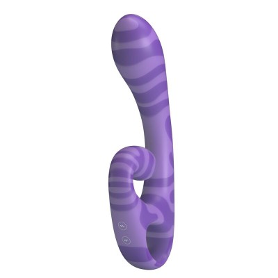 PRETTY LOVE - SUMMER VIBRADOR DE DUAS PONTAS COM ALÇA 19 CM Ø 3,5 CM ROXO - D-246088 - Dona Pimenta
