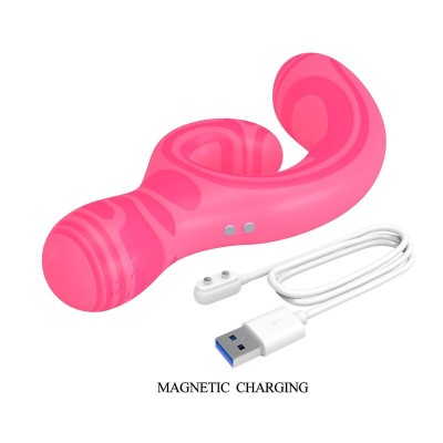 PRETTY LOVE - VERITY MASSAGEADOR DE DUAS PONTAS RECARREGÁVEL POR USB - D-246089 - Dona Pimenta