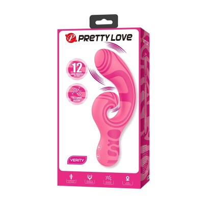PRETTY LOVE - VERITY MASSAGEADOR DE DUAS PONTAS RECARREGÁVEL POR USB - D-246089 - Dona Pimenta