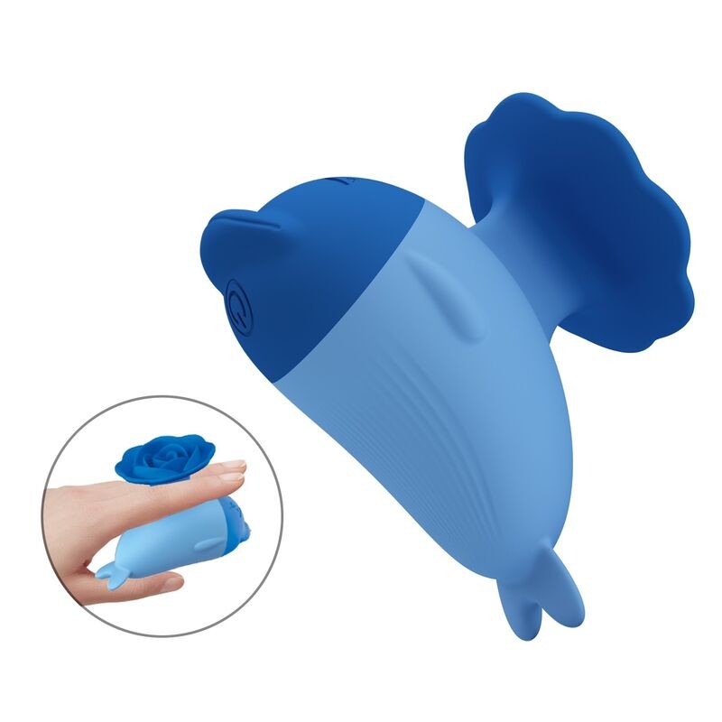 PRETTY LOVE - VIBRADOR MINI DOLPHIN RECARREGÁVEL POR USB - D-246090 - Dona Pimenta