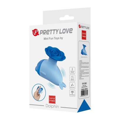 PRETTY LOVE - VIBRADOR MINI DOLPHIN RECARREGÁVEL POR USB - D-246090 - Dona Pimenta