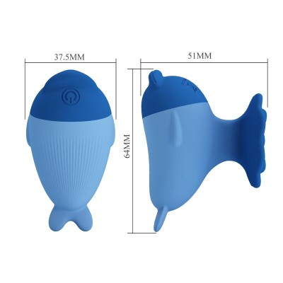 PRETTY LOVE - VIBRADOR MINI DOLPHIN RECARREGÁVEL POR USB - D-246090 - Dona Pimenta