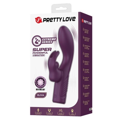 PRETTY LOVE - VIBRADOR COELHO RECARREGÁVEL OLIVIA COM 10 FUNÇÕES - D-246123 - Dona Pimenta