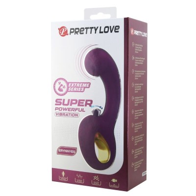 PRETTY LOVE - BRYNNLEE VIBRADOR RECARREGÁVEL COM ESTIMULADOR ORAL, 10 VIBRAÇÕES E 5 FUNÇÕES DE LAMBIDA, ROXO - D-246128 - Dona P