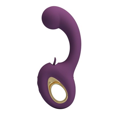 PRETTY LOVE - BRYNNLEE VIBRADOR RECARREGÁVEL COM ESTIMULADOR ORAL, 10 VIBRAÇÕES E 5 FUNÇÕES DE LAMBIDA, ROXO - D-246128 - Dona P