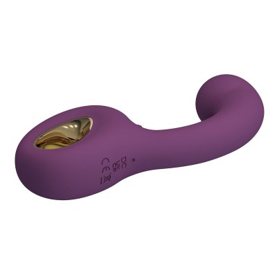 PRETTY LOVE - BRYNNLEE VIBRADOR RECARREGÁVEL COM ESTIMULADOR ORAL, 10 VIBRAÇÕES E 5 FUNÇÕES DE LAMBIDA, ROXO - D-246128 - Dona P