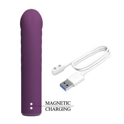 PRETTY LOVE - VIBRADOR RECARREGÁVEL RYLAND COM 10 FUNÇÕES - ROXO - D-246129 - Dona Pimenta