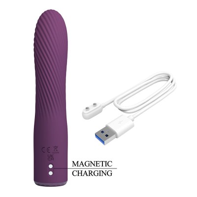 PRETTY LOVE - VIBRADOR RECARREGÁVEL KISSELL COM 10 FUNÇÕES - ROXO - D-246130 - Dona Pimenta