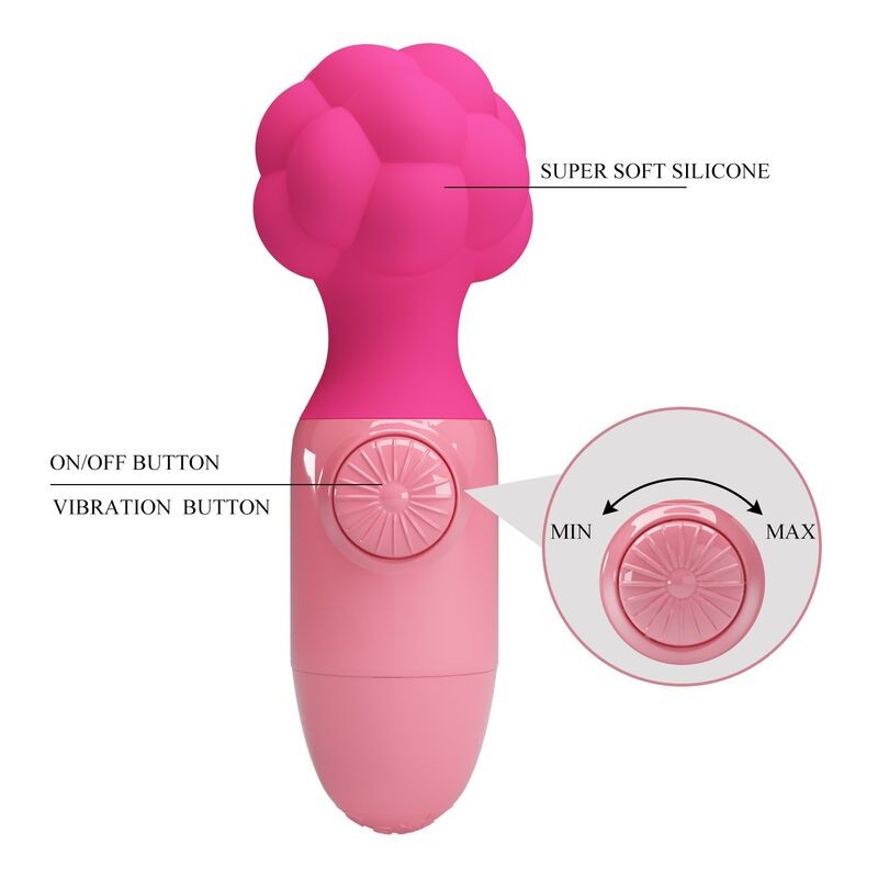 PRETTY LOVE - MINI MASSAGADOR ANWEN ROSA - D-246139 - Dona Pimenta
