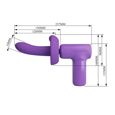 PRETTY LOVE - Pistola de Massagem com Impulso VITO 5 Modos Roxa - D-246140 - Dona Pimenta