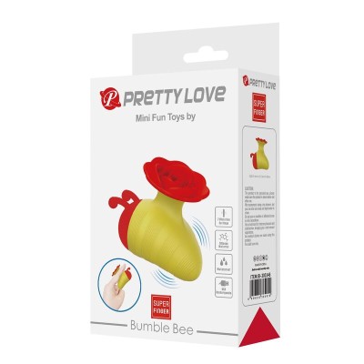 PRETTY LOVE - LITTLE BEE - ESTIMULADOR CLITORIAL RECARREGÁVEL COM 7 MODOS - VERMELHO/AMARELO - D-246153 - Dona Pimenta